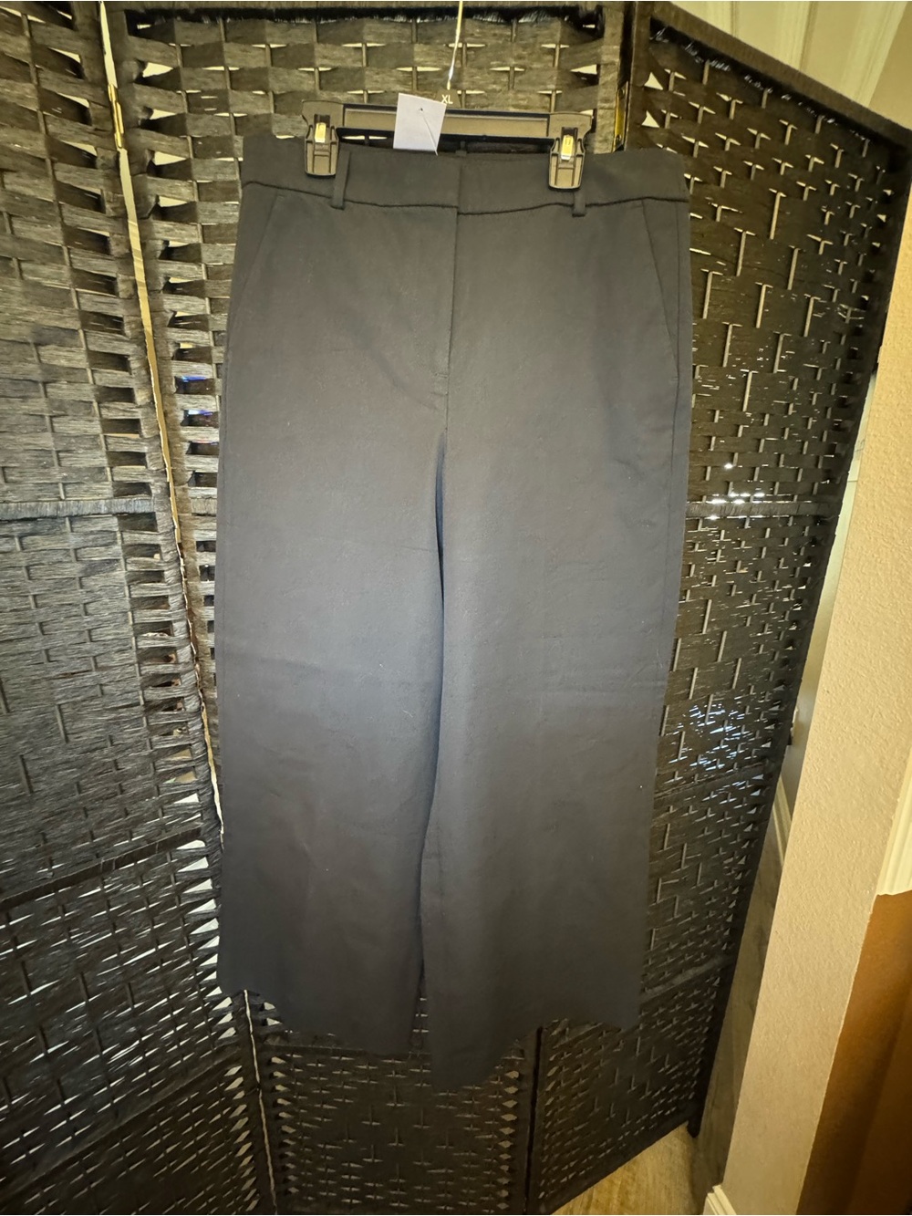 J. Crew Black Wide-Leg Dress Pants